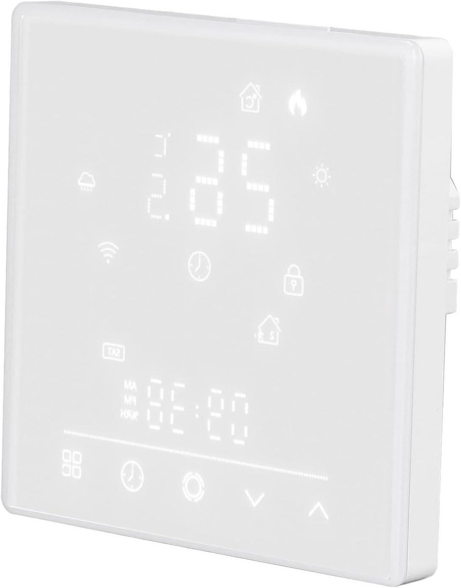 Slimme Thermostaat - Verwarmingsschakelaar - Energie Besparen - App Bediening - 16A - Wit