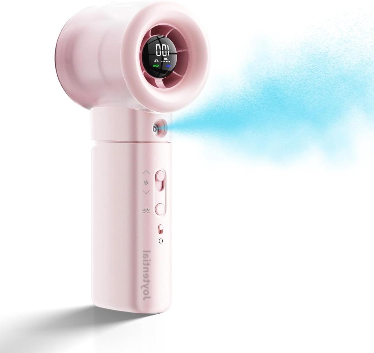 Handventilator met Vernevelaar - Nevel Ventilator - Buiten Koelen - Instelbare Snelheid - 4000 mAh Batterij - Roze