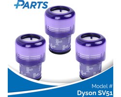 Dyson SV51 Filters (3 Stuks, Plus.Parts® alternatief voor 970013-02)
