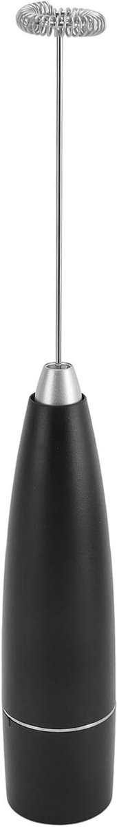 Elektrische Melkopschuimer - Draagbare Garde Schuimmaker - Koffie Bereiden - 3 Snelheden Instelbaar - 3.5x24cm - Zilver