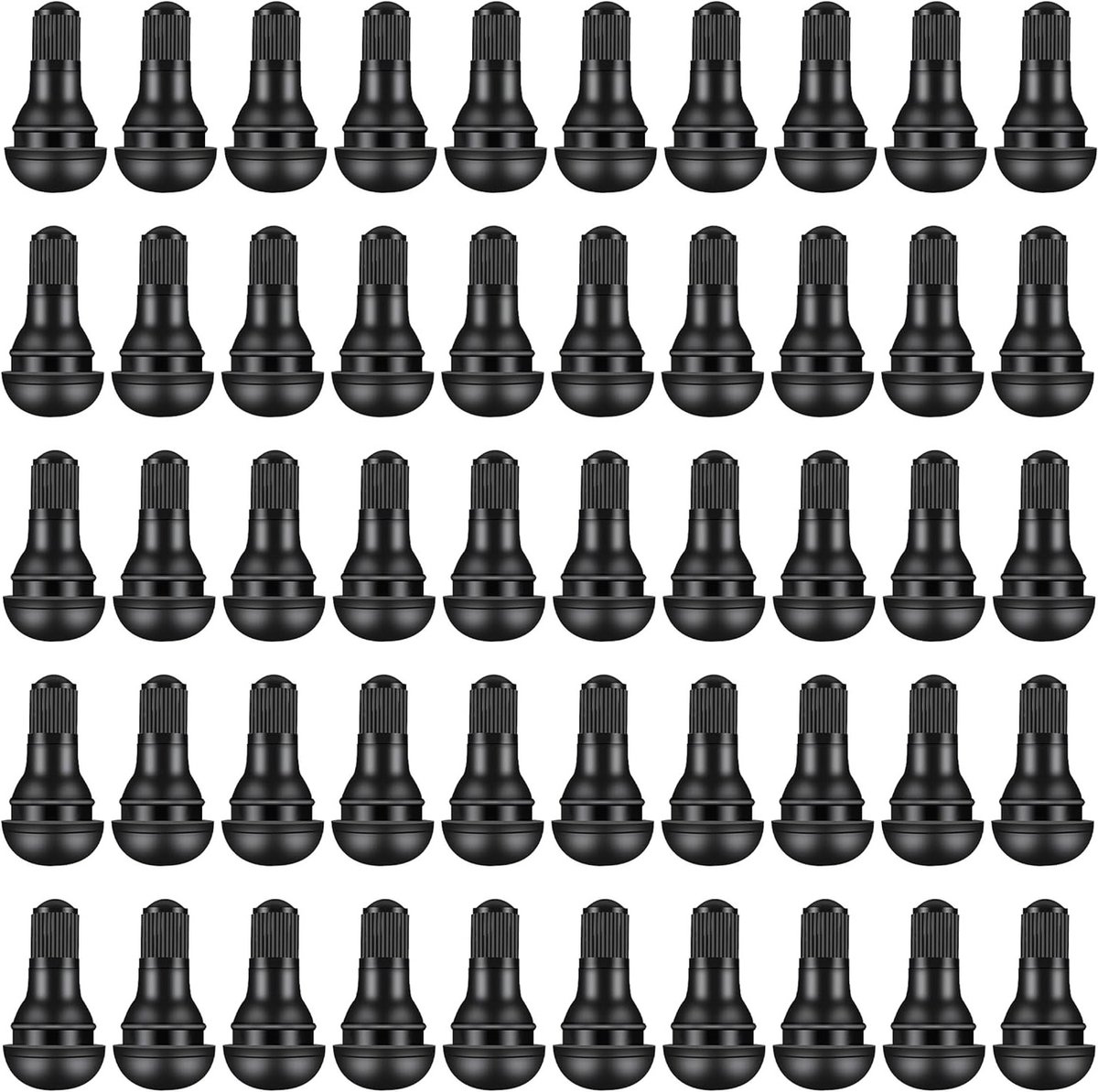 Rubber ventielen TR412 - 50 stuks - zwart - hoogwaardige kwaliteit - langdurige werking - ShopVlot