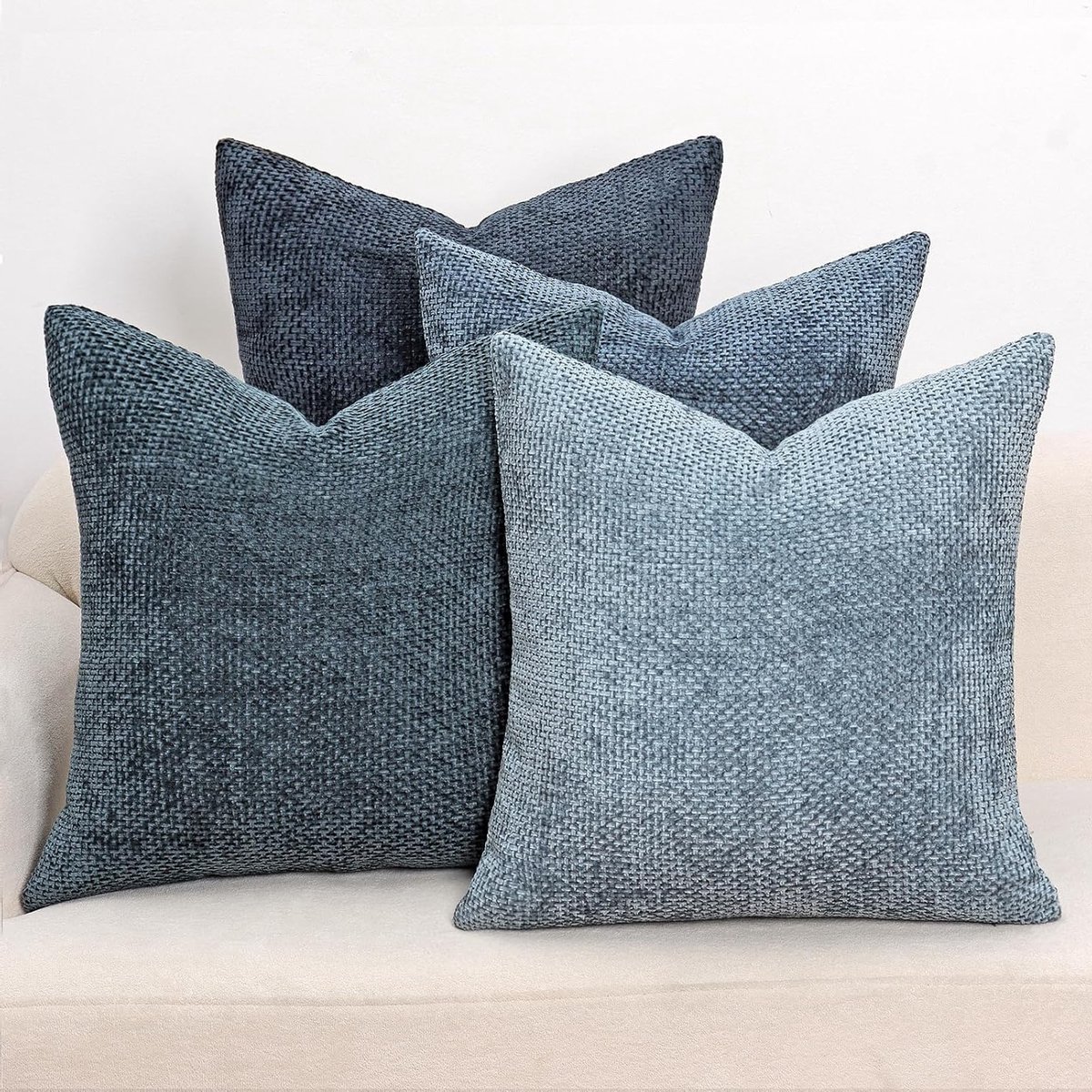 Set van 4 Decoratieve Kussenhoezen in Neutrale Tinten voor Bohemian en Landelijke Interieurs, Geschikt voor Sofa, Slaapkamer en Woonkamer