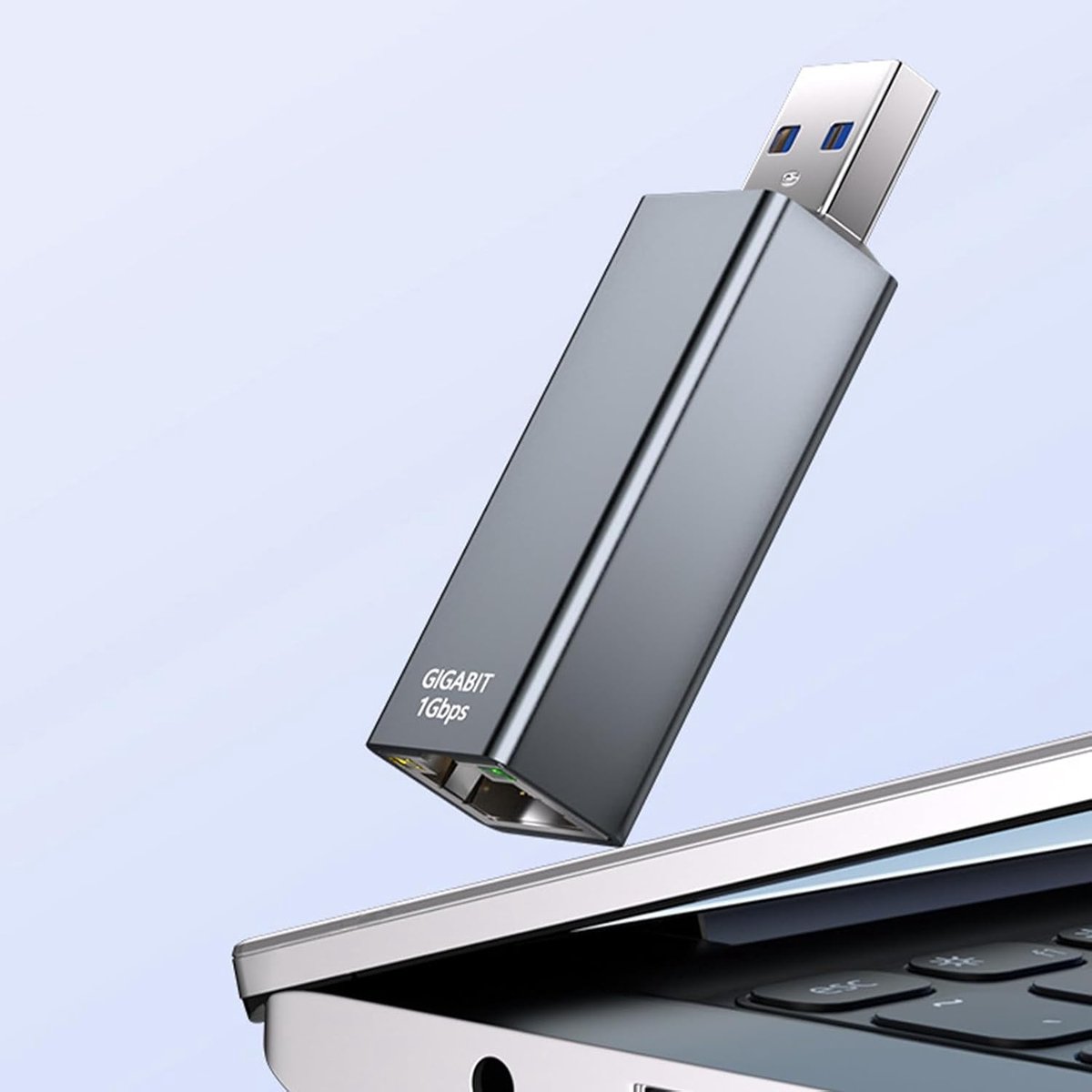 Ethernet Adapter USB C - Netwerkadapter RJ45 - Snelle Internetverbinding - Plug-and-Play Installatie - 1000Mbps - Aluminium