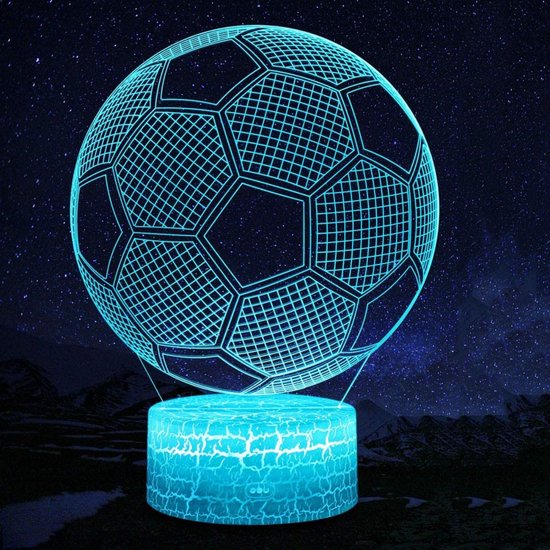 TOVBMUP Nachtlampje - nachtlampje kind - sfeerlamp - 3D Night Light - met afstandsbediening - voor jongens, mannen - kan gebruikt worden als bureaudecoratie van Tovbmup — afbeelding 2