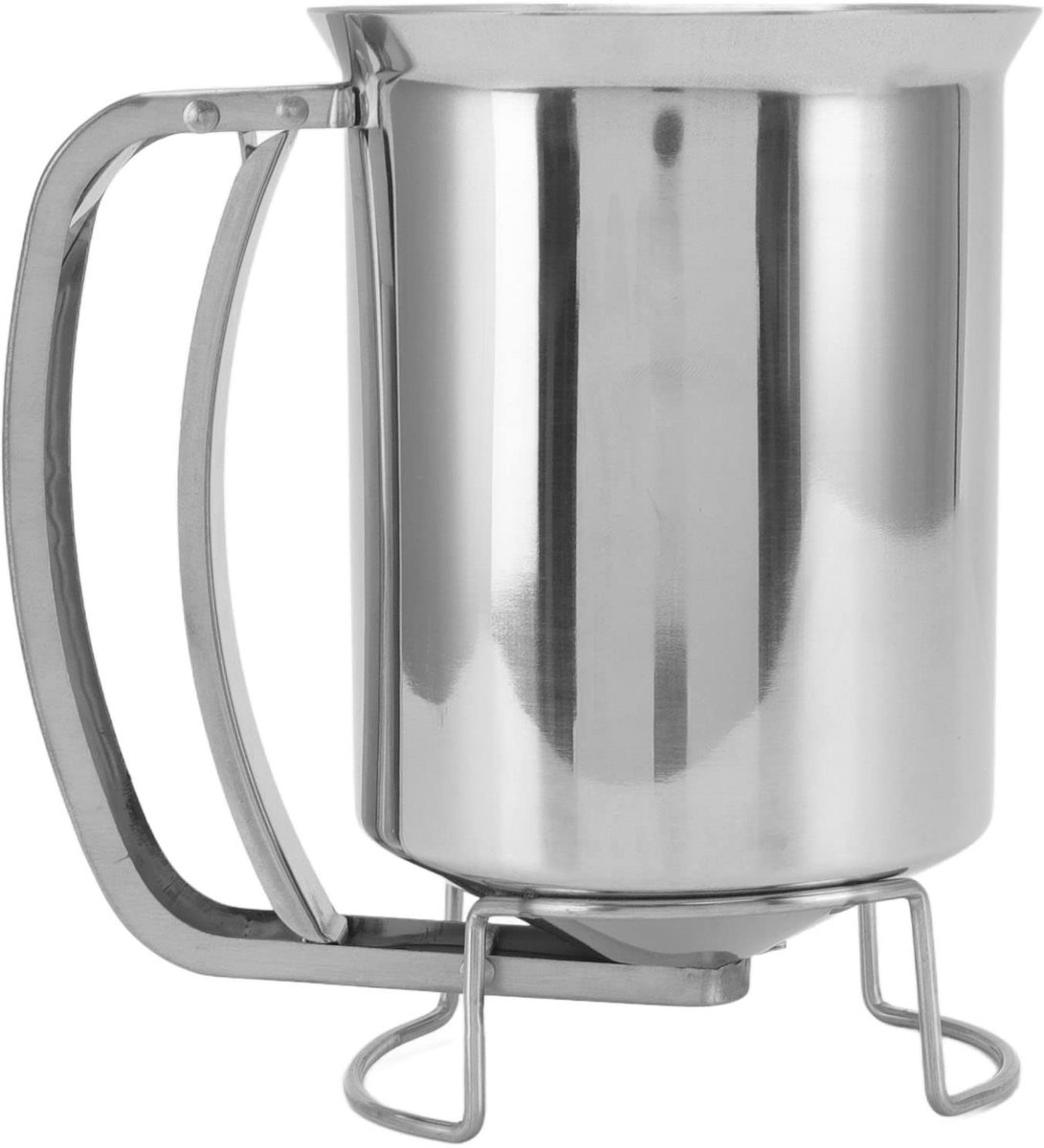 Dailygoody - Pannenkoekbeslagdispenser - Professionele Cupcakebeslagdispenser - Handbediend - Roestvrij staal - Ideaal voor pannenkoeken - Geschikt vo..