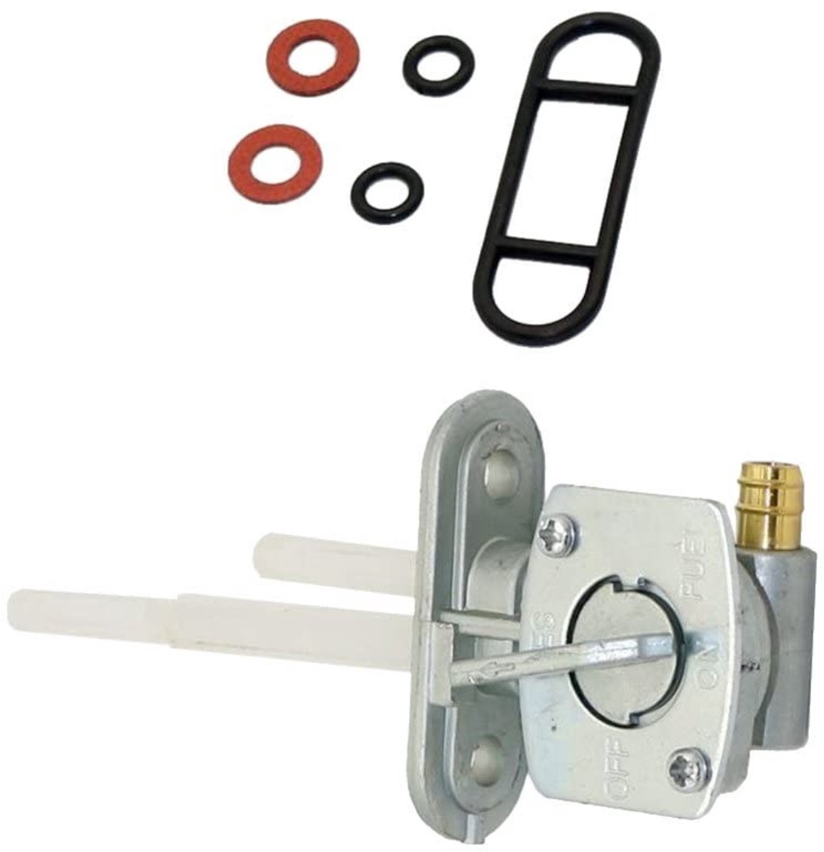 Dailygoody - Brandstof Schakelaar - Klep Gas Tank - Duurzaam - Aluminium - Compatibel met PW80 TTR125 DRZ400 XT250 YFZ350 - Eenvoudig te installeren -