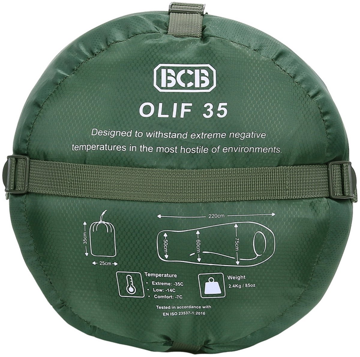 BCB Winter slaapzak the olif 35 CT120O Groen