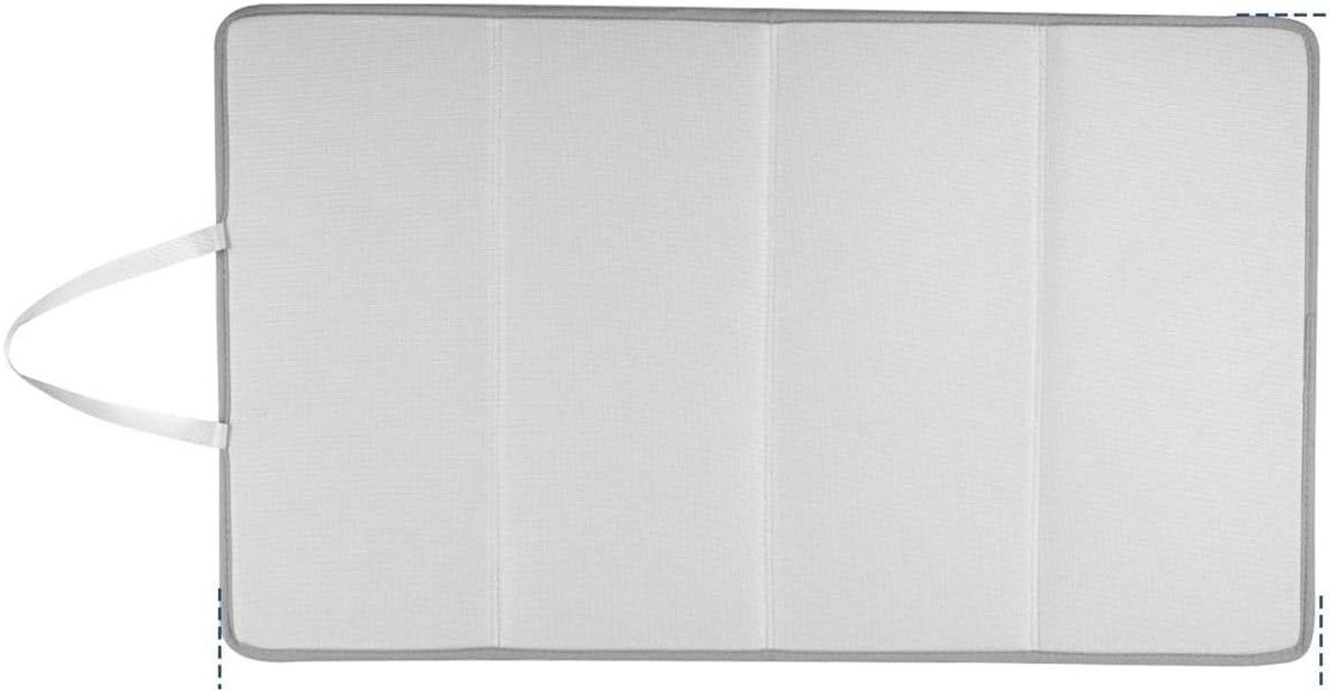 Draagbare Strijkmat - Strijkdeken Reisstrijkmat - Kreukvrije Kleding - Hittebestendig Isolatiepad - 68 x 41 cm - Grijs
