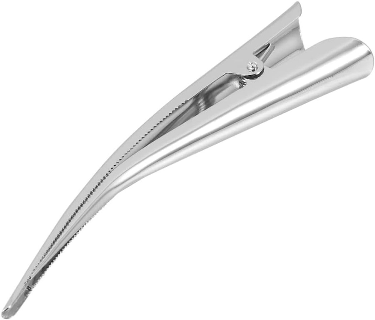 Set van 12 Duckbill Clips - Metalen Alligator Knipclips voor Haarstyling en Curlers van RVS Legering