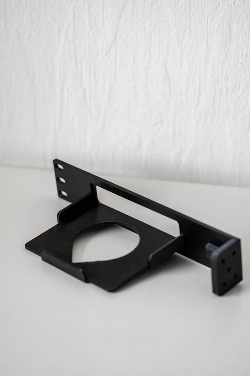 Rackmount houder - Netwerk kast houder - Netwerk organiseren - 10 en 19 inch compatibel - 1U - Geel