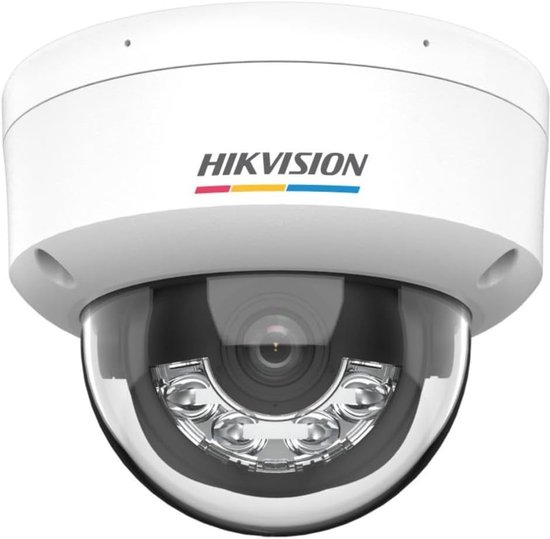 Beveiligingscamera Dome - IP Camera - Toezicht Binnen Buiten - ColorVu 24/7 Kleurenbeeld - 4 MP - Wit — afbeelding 2