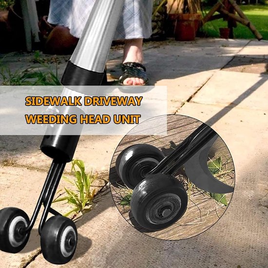 Onkruidverwijderaar Lange Steel - Onkruidtrekker Terras Opritten - Onkruid Verwijderen - Verstelbare Telescoopsteel - 56-95 cm - Staal — afbeelding 4