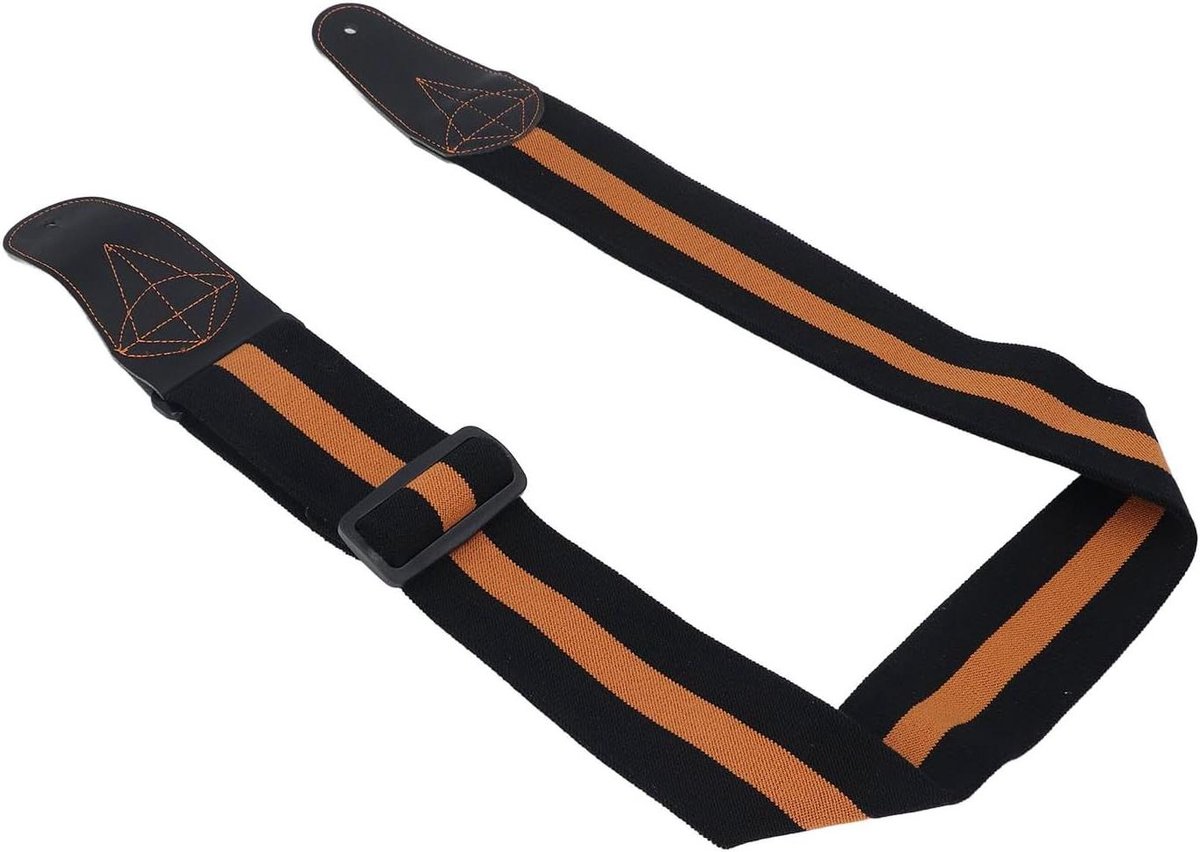 Gitaarband - Gitaarriem Muziekband - Muziek Maken - Verstelbare Lengte - 141-220 cm - Zwart