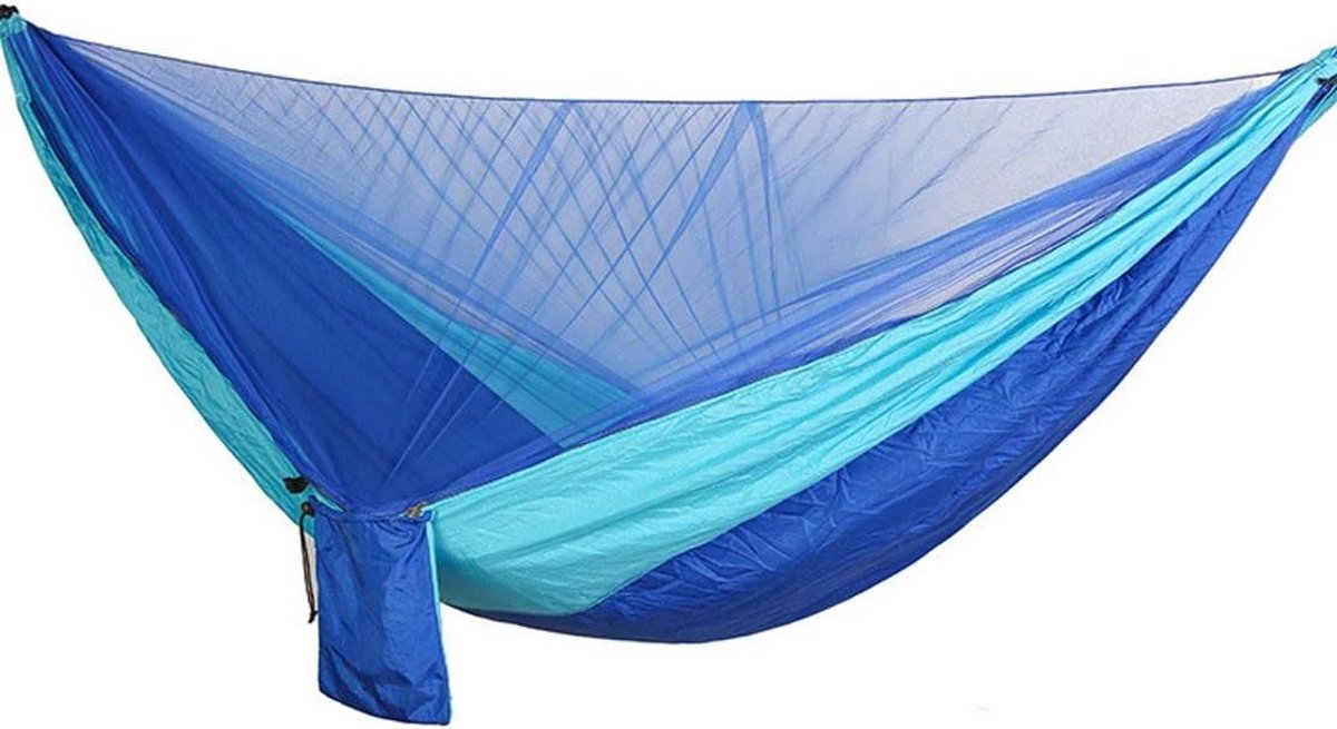 Camping hangmat - Outdoor hangmat - Ontspannen in de natuur - Met klamboe - 290x140cm - Meerdere kleuren