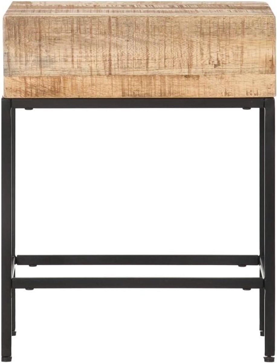 Salontafel - Bijzettafel Tafel - Woonkamer Decoratie - Individuele Houtnerf - 40 x 30 x 50 cm - Mangohout