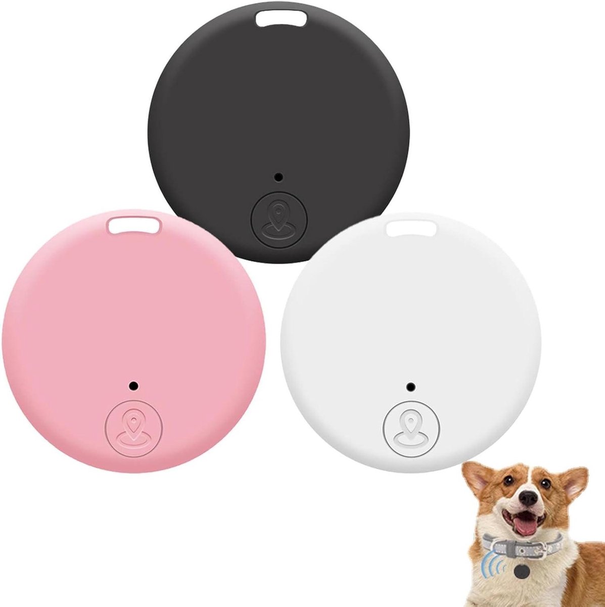 Smart Tracker - Sleutel Vinder - Items Terugvinden - Tweerichtings Alarm - 3.8 cm Diameter - Blauw