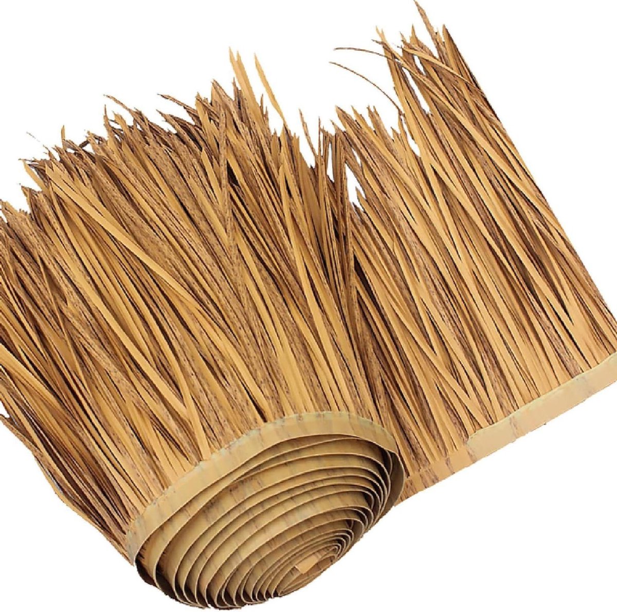 Kunstmatige rieten tegels - Decoratieve palm stro - Tuindecoratie creëren - Duurzaam polymeer materiaal - 15 stuks - Natuurlijk stro