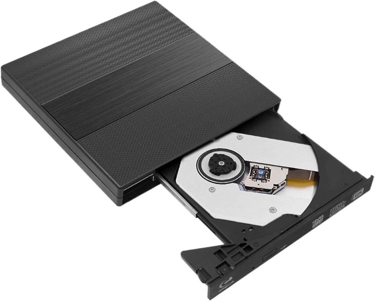 Extern Optisch Station - Schijflezer - Films en Muziek - Stille Werking - 13.6 cm - Zwart