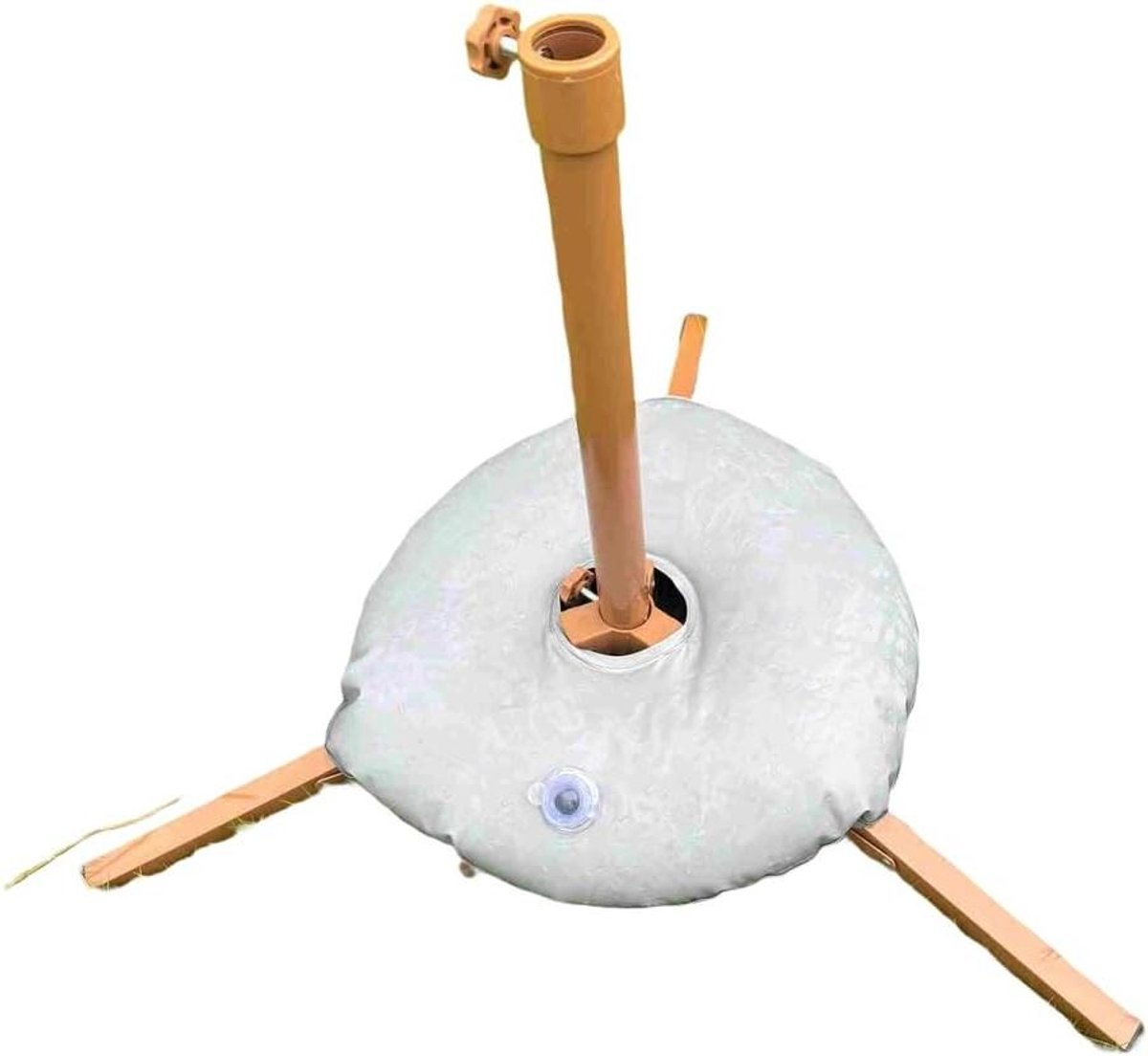 Paraplu Stand Base - Parasol Voet - Buiten Schaduw - Opvouwbaar Metaal - 55 cm - Bruin