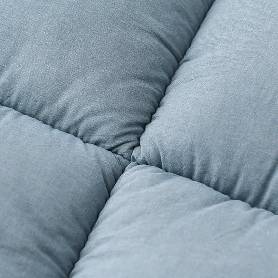 Japanse Futonmatras - Vloermat Slaapmat - Comfortabel Slapen - Opvouwbaar Draagbaar Ontwerp - 90 x 200 cm - Grijs — afbeelding 5