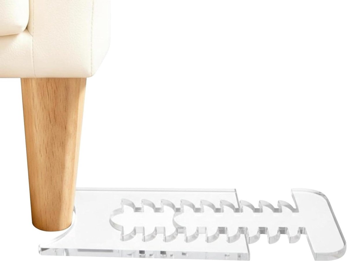 Wandafstandhouder Bank - Afstandhouder Meubels - Meubels Stabiliseren - Antislip Ontwerp - Verstelbaar 20-29 cm - Wit