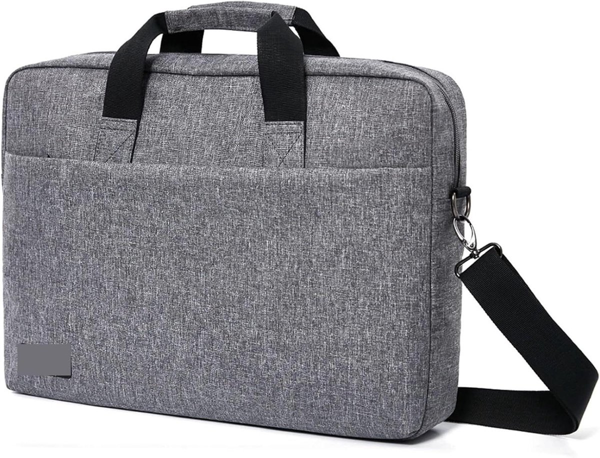 Laptoptas - Schoudertas Laptop - Werk & Reizen - Makkelijk Toegankelijk - 15.6" 17" - Grijs
