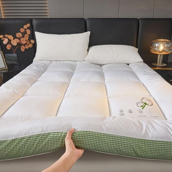 Futonmatras - Opvouwbare Matras - Comfortabel Slapen - Ademende Stof - 1.5*2.0m - Roze — afbeelding 3