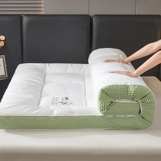 Futonmatras - Opvouwbare Matras - Comfortabel Slapen - Ademende Stof - 1.5*2.0m - Roze — afbeelding 5