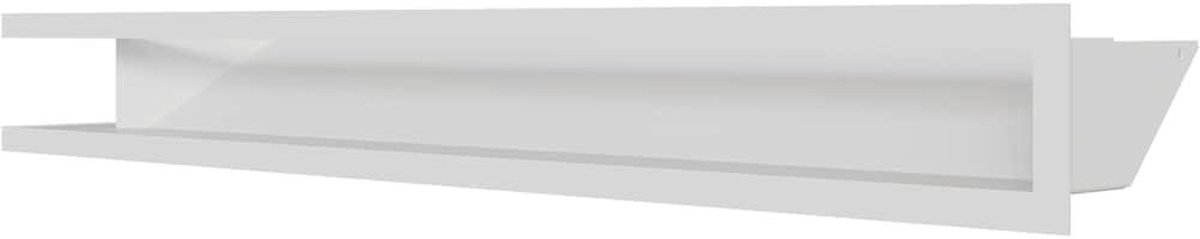 Ventilatie rooster - Haard rooster - Open haard afwerking - Verborgen luchtinlaat - 80x40x9cm - Wit