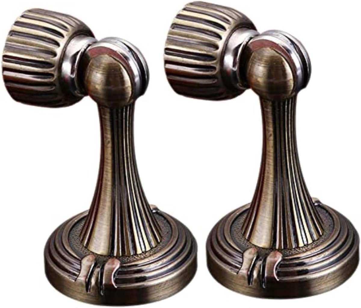 Magnetische Deurstoppers - Deurhouders Deurvastzetters - Deur Openhouden - Zachte Sluiting - 2 stuks - Brons