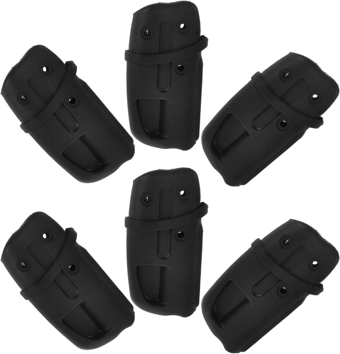 Kinderwagen Sluitingen - Buggy Connectoren - Inklappen Kinderwagen - Hoge Slijtvastheid - 6 Stuks - Donkergrijs