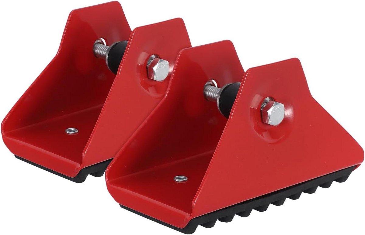 Ladder Vervangende Voeten - Ladderpoten Antislip - Veilige Stabiliteit - Duurzame Constructie - 12.50X7.70X6.60CM - Rood