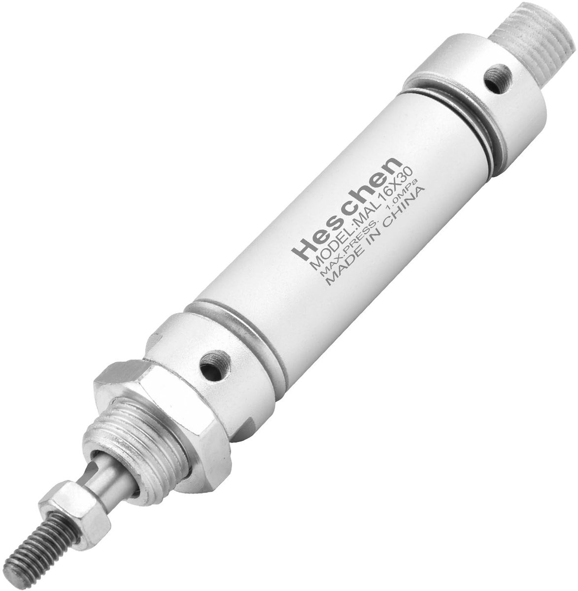 Dailygoody - Pneumatische Luchtcilinder - 16mm Boor - Dubbelwerkend - 30mm Slag - Slank Ontwerp - Geschikt voor Diverse Toepassingen - 16-30