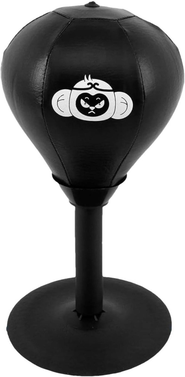 Bureaubokszak - Stressbal bokszak - Stress verminderen - Met zuignap - 20.5 cm breed - Explosieve aap