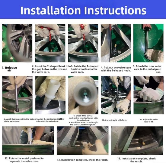 Ventielsteel Reparatiekit - Klepsteel Vervanging - Banden Onderhoud - Directe Vervanging - TR413 - Grijs — afbeelding 2