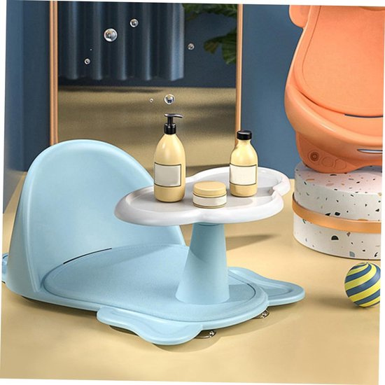 Baby Badstoel - Peuter Badzitje - Veilig Baden - Met Antislip Zuignappen - 38.5x28.3x16.3cm - Veelkleurig — afbeelding 3