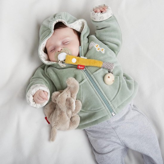 Olifant Knuffel - Pluche Olifantje - Onderweg Knuffelen - Handzaam Formaat - 16 cm - Grijs van Olifant — afbeelding 3
