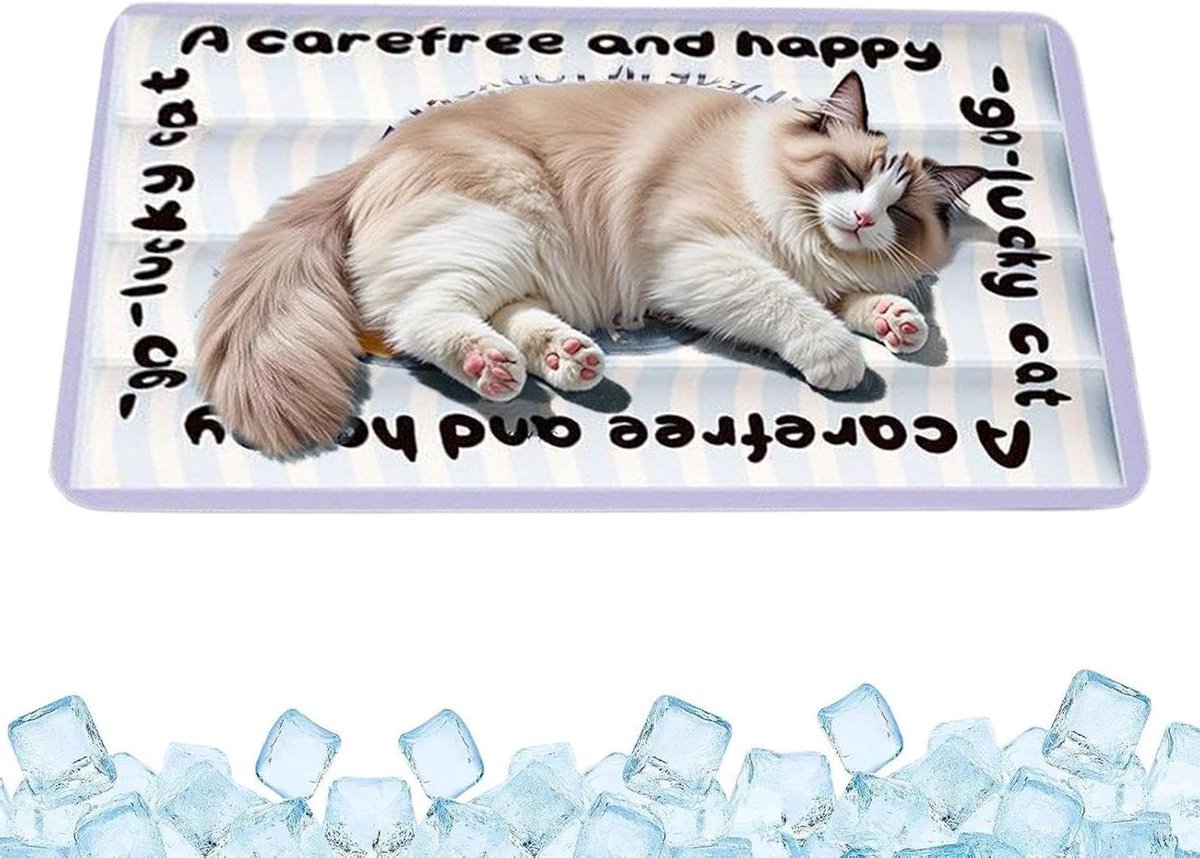 Koelmat Honden - Koelkleed Dier - Zomerse Koelte - Zelfkoelend Gel - 60x90cm - Blauw