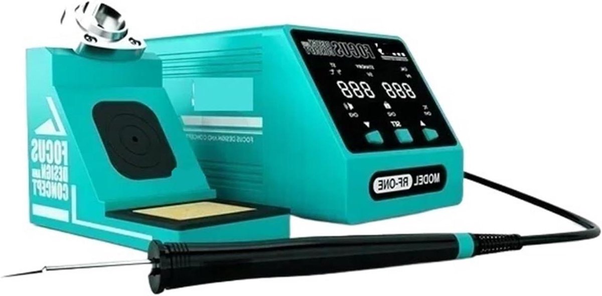 Digitaal Soldeerstation - Soldeerkit Soldeerapparaat - Elektronica Repareren - Snelle Opwarming - 1.0 Gram - Zwart