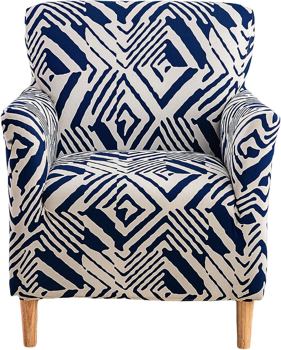 Modern Printed Sofa Covers Striped Geometric Chair Covers High Stretch Non Slip Covers 1 Sheater - ShopVlot