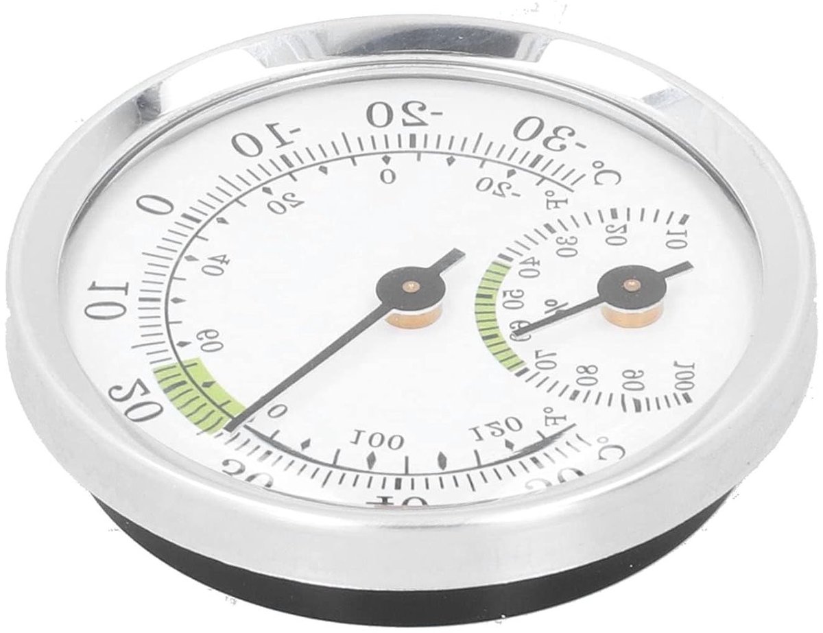 Analoge Thermometer en Hygrometer voor Binnengebruik, Temperatuur- en Vochtigheidsmeter voor Kamer, Kweekruimte en Plantenverzorging