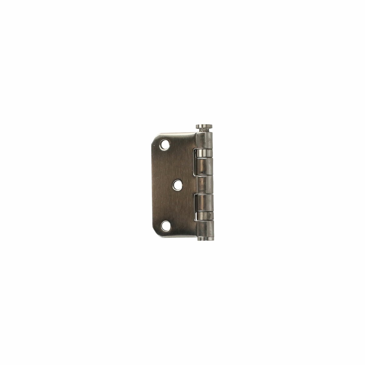 D4E KOGELLAGERSCHARNIER AFGEROND R10MM RVS GEBORSTELD 76X76X2,5MM
