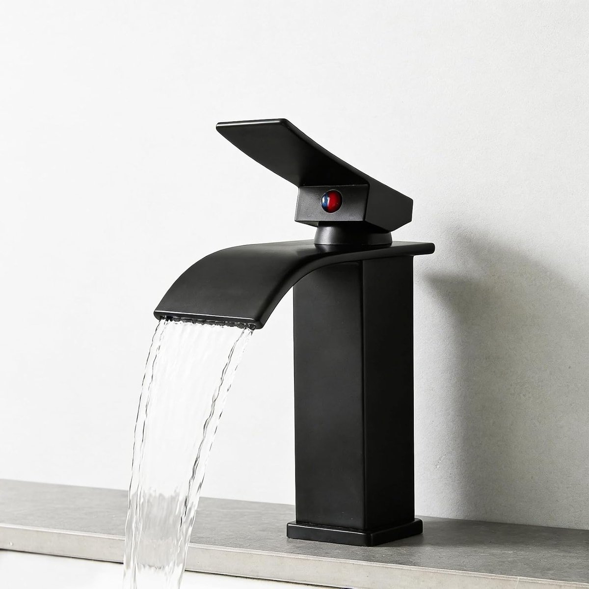 Basinmengkraan Waterfall - Hoogwaardige RVS - Inclusief 2 wateraansluitingen - Perfect voor badkamer en keuken - SnelShoppen