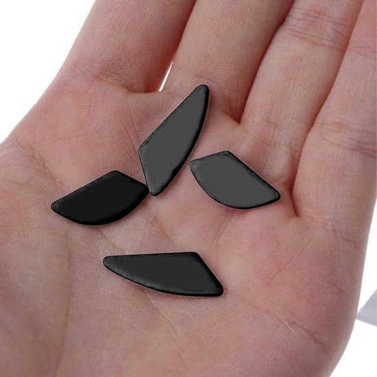 Muis Skates - Muis Voetjes - Gaming Prestaties - Lage Wrijving - 1 Set - Zwart — afbeelding 2