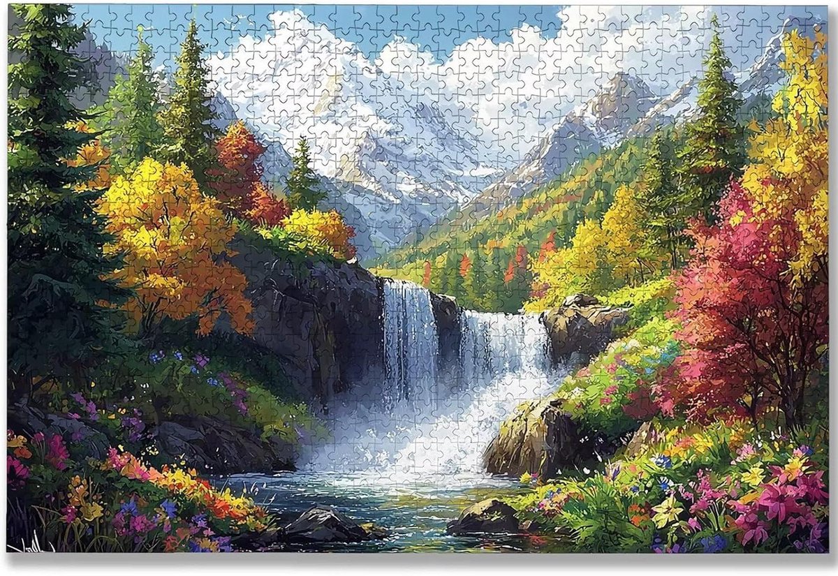 Legpuzzels voor volwassenen - Landschap puzzel - Ontspanning en decoratie - Met rugletters - 3000 stukjes - Meerkleurig