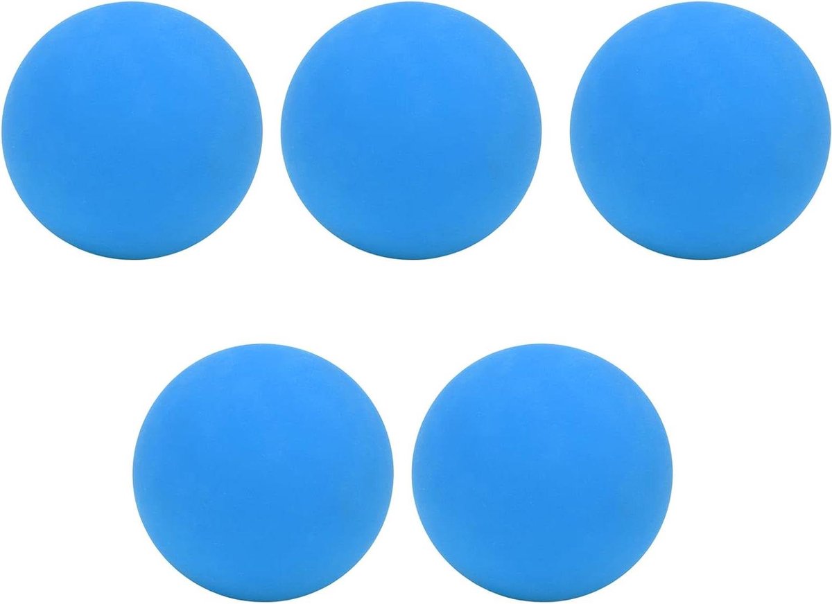 Stressballen Set - Knijpballen Stuiterballen - Hand Pols Training - Veilig Duurzaam Materiaal - 5 Stuks 6 Cm - Blauw