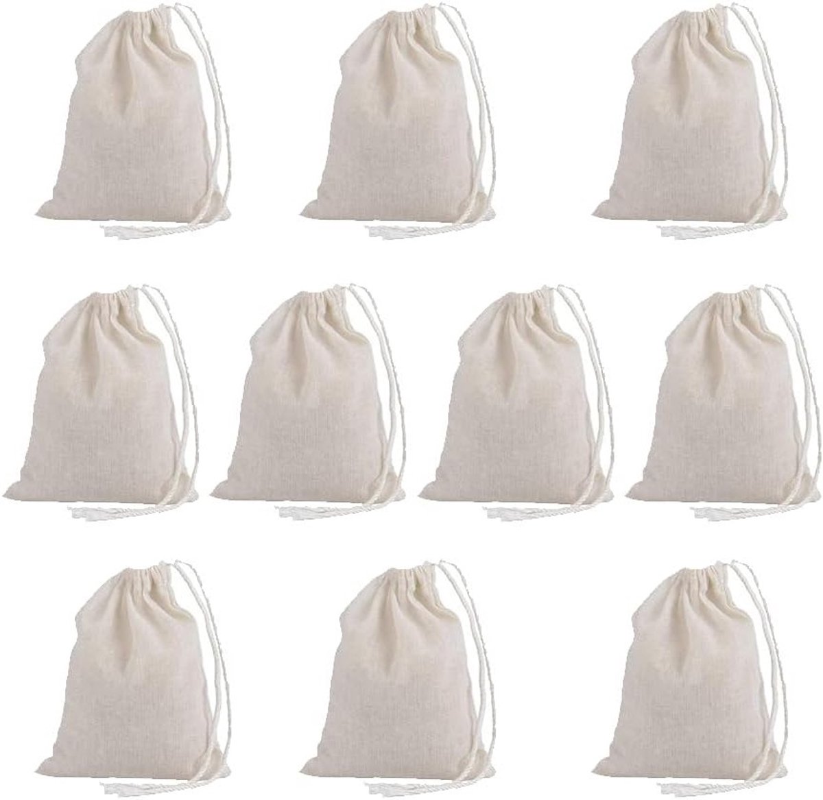 Multifunctionele Zeefdoek van Katoen voor Notenmelk, Sap, Wijn, Yoghurt en Koffie - Herbruikbare Filterdoek 10x15cm