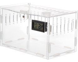 Reptielen Voerdoos - Huisdier Aquarium - Veilig Voeren - Kwaliteitsdesign - 7x7x11.6 cm - Afbeelding 1