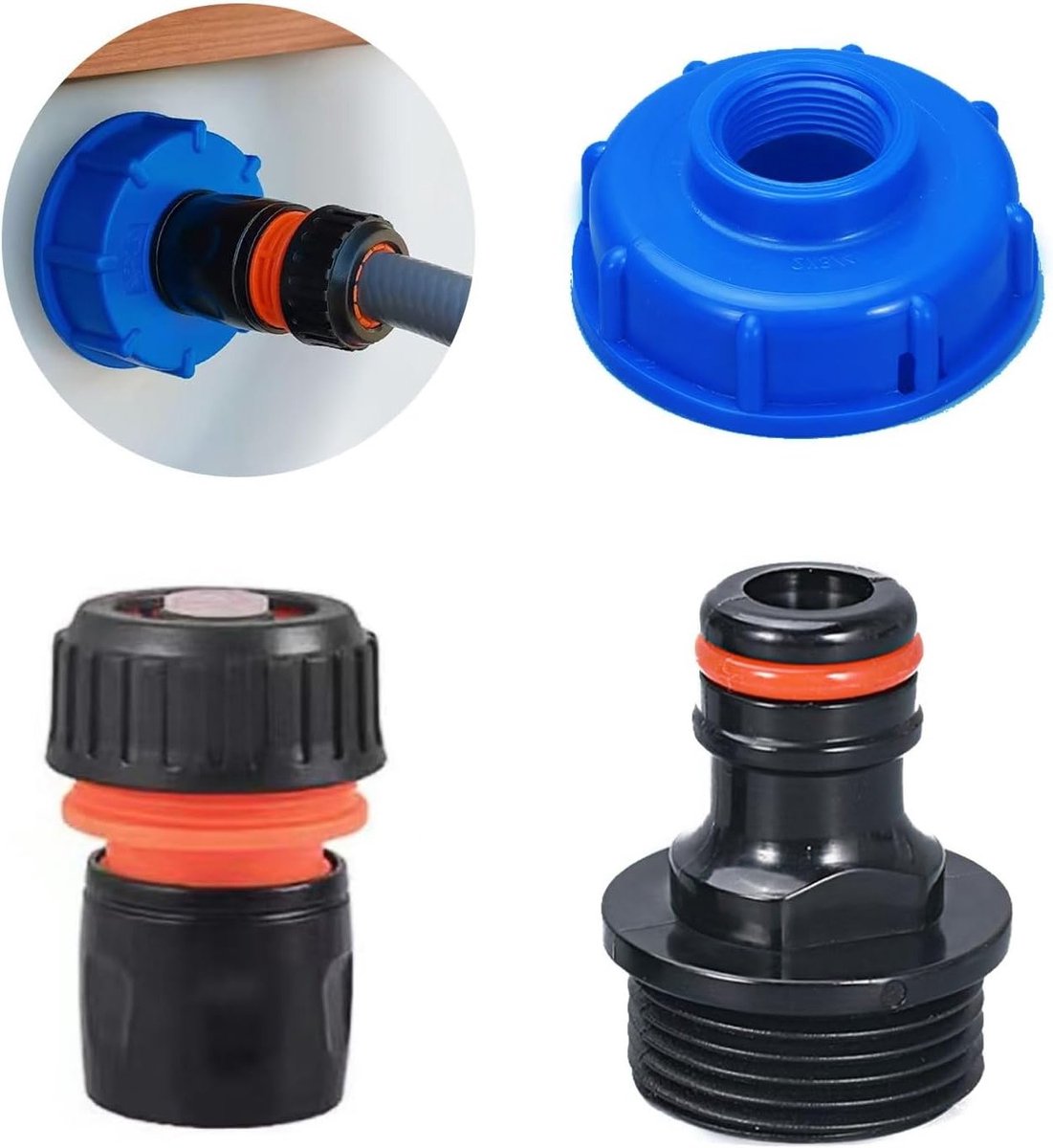 Water tank vuladapter voor camper en caravan, 6-punts filament aansluiting, waterverbinding accessoires, geschikt voor IG60 schroefdraad