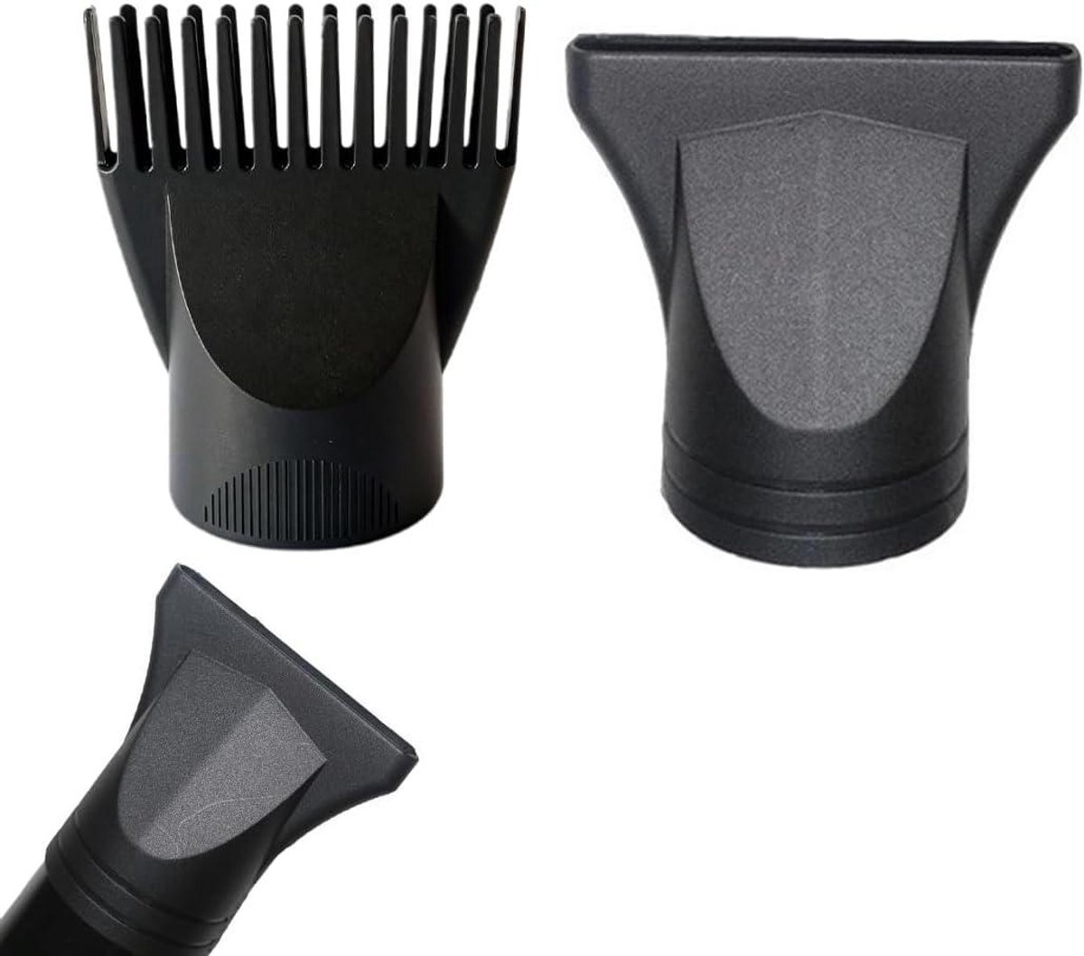Haardrogerdiffuser - Krul diffuser - Volume creëren - Opvouwbaar design - 2 stuks - Zwart